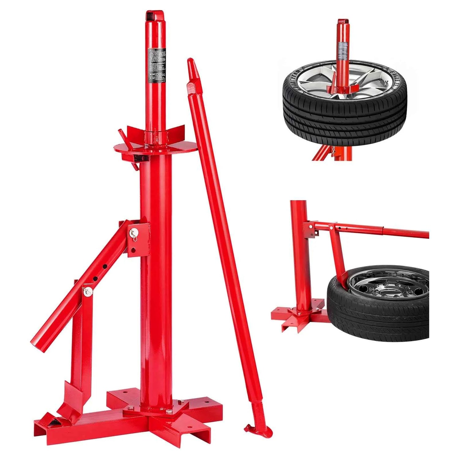 SucceBuy Portable Manual Tire Changer Bead Breaker Tool Portable Hand Bead Breaker Mounting Tool for Car Truck Motorcycle Garage