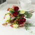 Rose Artificial Flowers Silk Flower with Stems Fake Flowers Bouquet Centerpiece for Party Table Floral Home Bridal Wedding Decor by DSERS