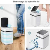 Kitchen Trash Bin 13L Bathroom Touch Trash Can In The Toilet Smart Garbage Bucket Waste Bins Dustbin Smart Trash Can Kitchen Trash Bin by DS