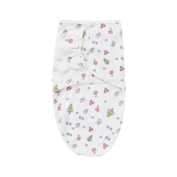 Newborn Baby Wrap Anti-Startle 2Pcs/Set Baby Swaddle Sleeping Cocoon Design 100%Cotton Baby Adjustable Blanket 0-6 Months by DSERS