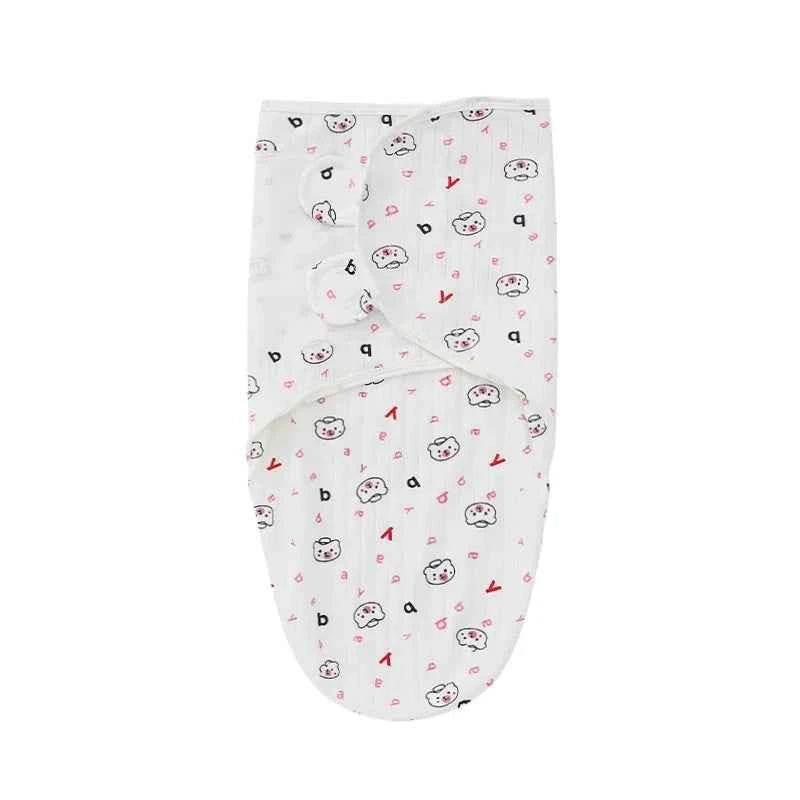 Newborn Baby Wrap Anti-Startle 2Pcs/Set Baby Swaddle Sleeping Cocoon Design 100%Cotton Baby Adjustable Blanket 0-6 Months by DSERS