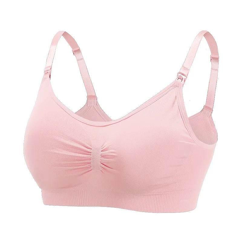 High Quality Plus Size Nursing Bra Breathable Women Breastfeeding Underwear Seamless Maternity Bra Push Up Bra by DSERS