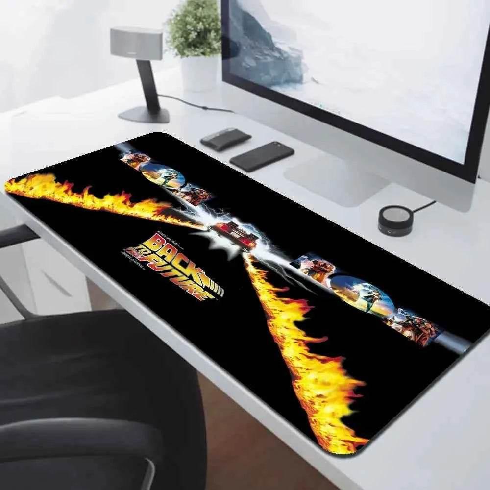 Back To The Future Large Mouse Pad 90x40cm Computer Mousepad Big Keyboard Mat Car Table Carpet Big Desk Mats Rubber Rugs by DSERS