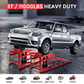 2pcs Heavy Duty Hydraulic Car Ramps 11000lbs Floor Jack Lift Ramps for Oil Changes, Truck Trailer, Home Garage & Auto Repair Car Ramps by DSERS