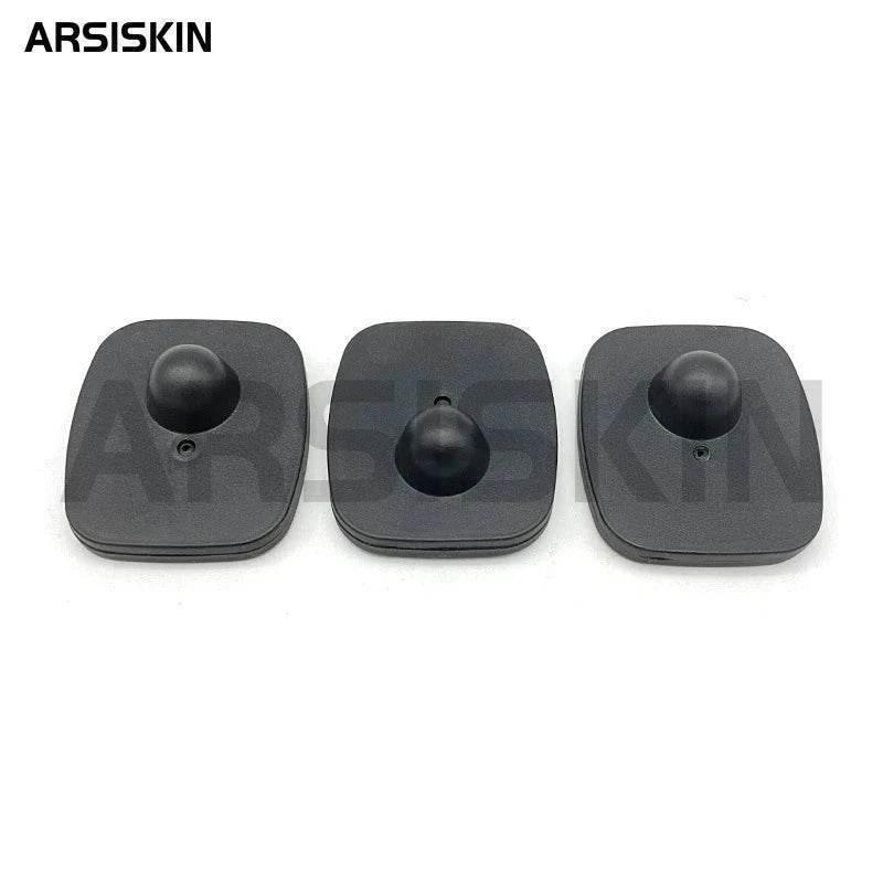 100pcs Anti Theft Tags Rf 8.2Mhz Mini Square EAS Retail Security Clothes Hard Tags for Garment Shop Supermarket with Pins Unlock by DSERS
