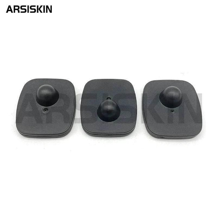 100pcs Anti Theft Tags Rf 8.2Mhz Mini Square EAS Retail Security Clothes Hard Tags for Garment Shop Supermarket with Pins Unlock by DSERS