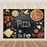 Quick Food Theme Birthday Party Decoration Hamburger French Fries Pizza Background Banner Photography Backdrop Supplies Kid Gift by DSERS