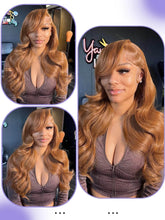 Colored Ginger Blonde 9X6 Glueless Lace Front Human Hair Wig Ready To Go&Wear Glueless Body Wave Lace Wig Burgundy Straight Wigs Hair Wig by DSERS / AliHairs Store