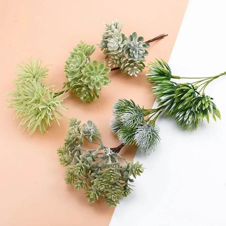 Artificial Plants for Home Wedding Decoration Silk Flowers for Scrapbooking Fake Plastic Decorative Christmas Wreat by DSERS
