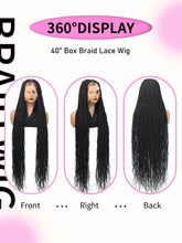 Senegalese Twists Synthetic Braided Wigs Long 40Inch Full Lace Wigs With Baby Hair Knotless Box Braiding Wigs For Black Women Braided Wigs by DSERS