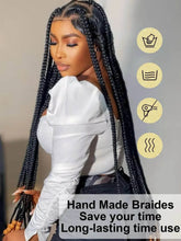 Tribal Synthetic Cornrow Braided Wigs Full Lace Wig 36Inches Knotless Jumbo Knotless Box Braids Wig Square Part For Black Women Braided Wigs by DSERS / AliHairs Store