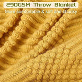 Bohemian Couch Blanket Large Knitted Tassel Throw for Bed Chair Sofa Couch Cover All-Season Blankets Home Decor Soft Comfortable by DSERS