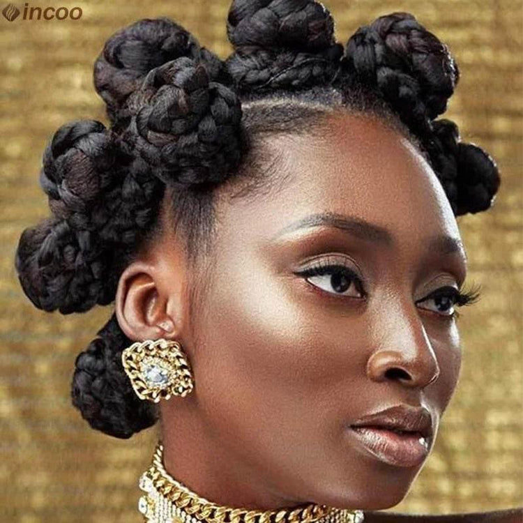 Summer Synthetic Bantu Knots Cornrows Braided Wigs Knotless Large Box Braids Wig Full Lace Wig For Black Women Handmade Twists Braided Wigs by DSERS / AliHairs Store