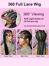 Cornrow Braids Wig Synthetic Full Lace Front Braided Wigs For Black Women 36 Inches Long Locs Goddess Braids Wig With Baby Hair Braids Wig by DSERS / AliHairs Store