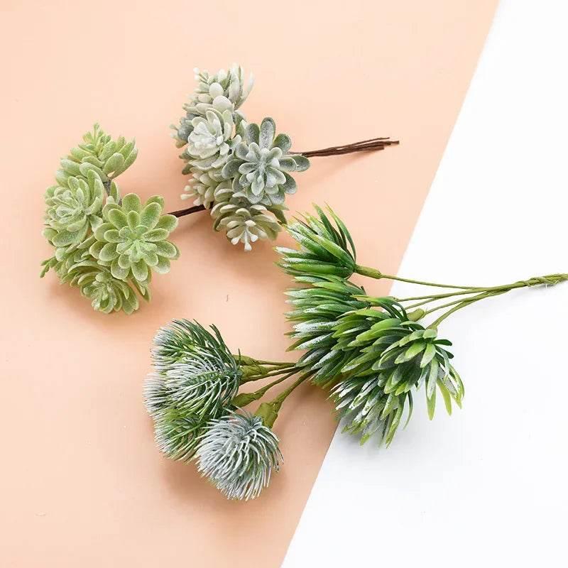 Artificial Plants for Home Wedding Decoration Silk Flowers for Scrapbooking Fake Plastic Decorative Christmas Wreat by DSERS