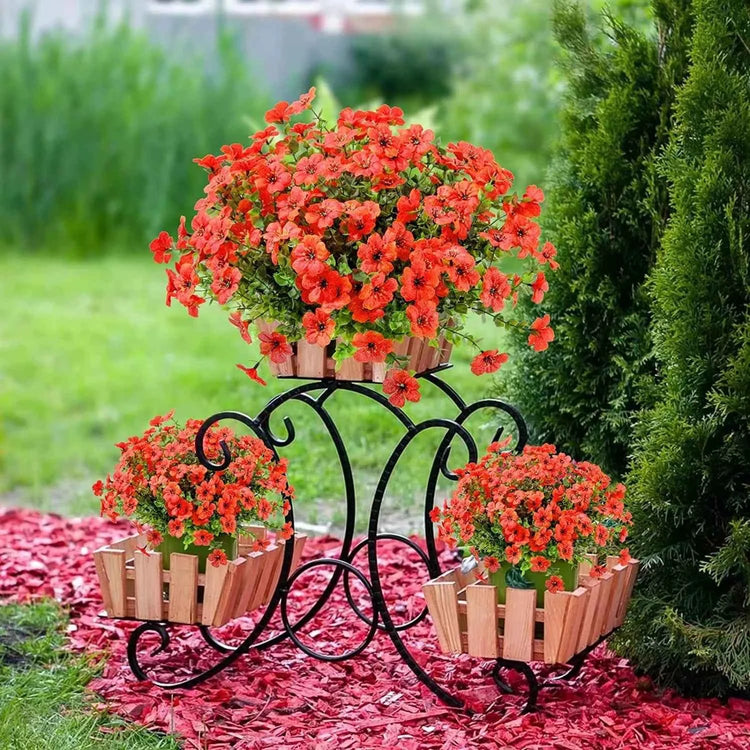 Fake Flowers Outdoor UV Resistant Faux Plants For Outside Yard Wedding Indoor Home Kitchen Farmhouse Decor Artificial Plants by DSERS