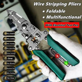Multifunctional Wire Stripper with Electrical Test Pen Foldable Cable Cutter Crimper Tool, Electrical Folding Pliers for Cutting Multifunctional Wire Stripper by DSERS