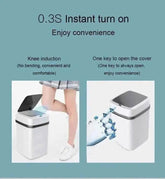 Kitchen Trash Bin 13L Bathroom Touch Trash Can In The Toilet Smart Garbage Bucket Waste Bins Dustbin Smart Trash Can Kitchen Trash Bin by DS