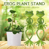 1/2/5pcs Frog Plant Stand Green Frog Plant Supports Cute Stable Support for Small Potted Plants Succulents Planter Decorations by DSERS