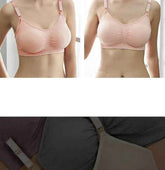 High Quality Plus Size Nursing Bra Breathable Women Breastfeeding Underwear Seamless Maternity Bra Push Up Bra by DSERS