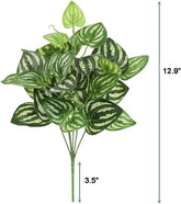 5Pcs Watermelon Peperomia Artificial Plant 12.9" by DSERS