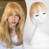 Ombre Light Blonde Clip in Bangs 100% Real Human Hair Bangs human hair wigs with bangs Hair Accessories by Zopi / AliExpress