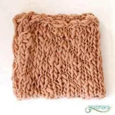 Wool Crochet Newborn Baby Girls Boys Blanket Newborn Photography Props,Crochet Knit Blanket Basket Background Filler 55*55cm by GiFTiFY
