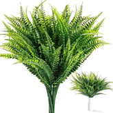 1PC Handmade Plants Artificial Ferns Green Leaves Simulated Flowers Outdoor Wedding Office Homes Dining Table Courtyard Decor by DSERS