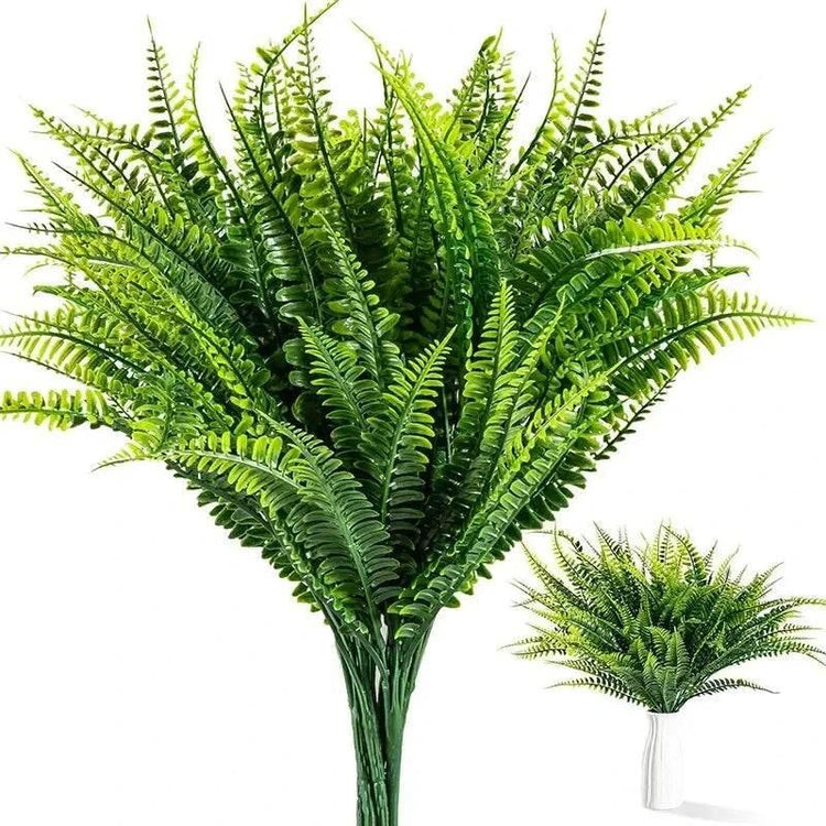 1PC Handmade Plants Artificial Ferns Green Leaves Simulated Flowers Outdoor Wedding Office Homes Dining Table Courtyard Decor by DSERS