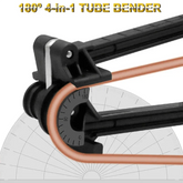 AT21-5/6/8/10Mm Combination 4-In-1 Tube Bender Pipe Bending Tool Tubing Bender Brake Fuel Line Curving Pliers Tube Bender Pipe Bending Tool by DSERS