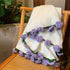 Creative Crochet Rose Bouquet Blanket Fashion Finished Rose Nap Blanket Soft Flower Hugging Blanket Valentine&