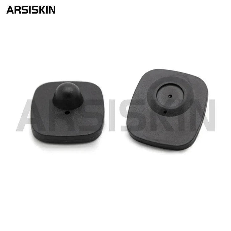 100pcs Anti Theft Tags Rf 8.2Mhz Mini Square EAS Retail Security Clothes Hard Tags for Garment Shop Supermarket with Pins Unlock by DSERS