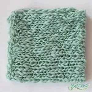 Wool Crochet Newborn Baby Girls Boys Blanket Newborn Photography Props,Crochet Knit Blanket Basket Background Filler 55*55cm by GiFTiFY