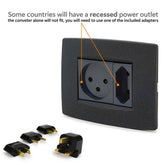 Step-down Travel Voltage Converter and Adapter Kit with Pouch Power Adapters by Travellty