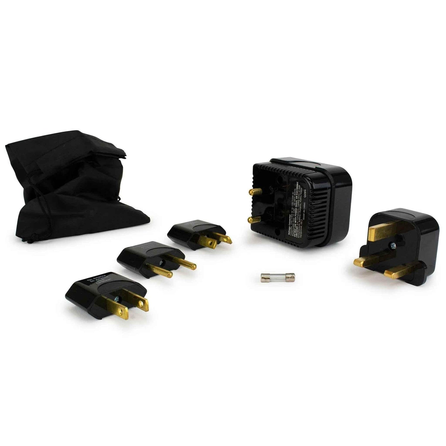 Step-down Travel Voltage Converter and Adapter Kit with Pouch Power Adapters by Travellty