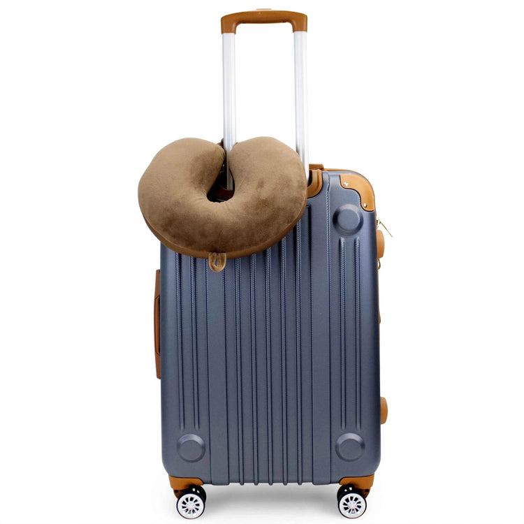 Plush Microbeads Travel Neck Pillow Travel Pillows by Travellty