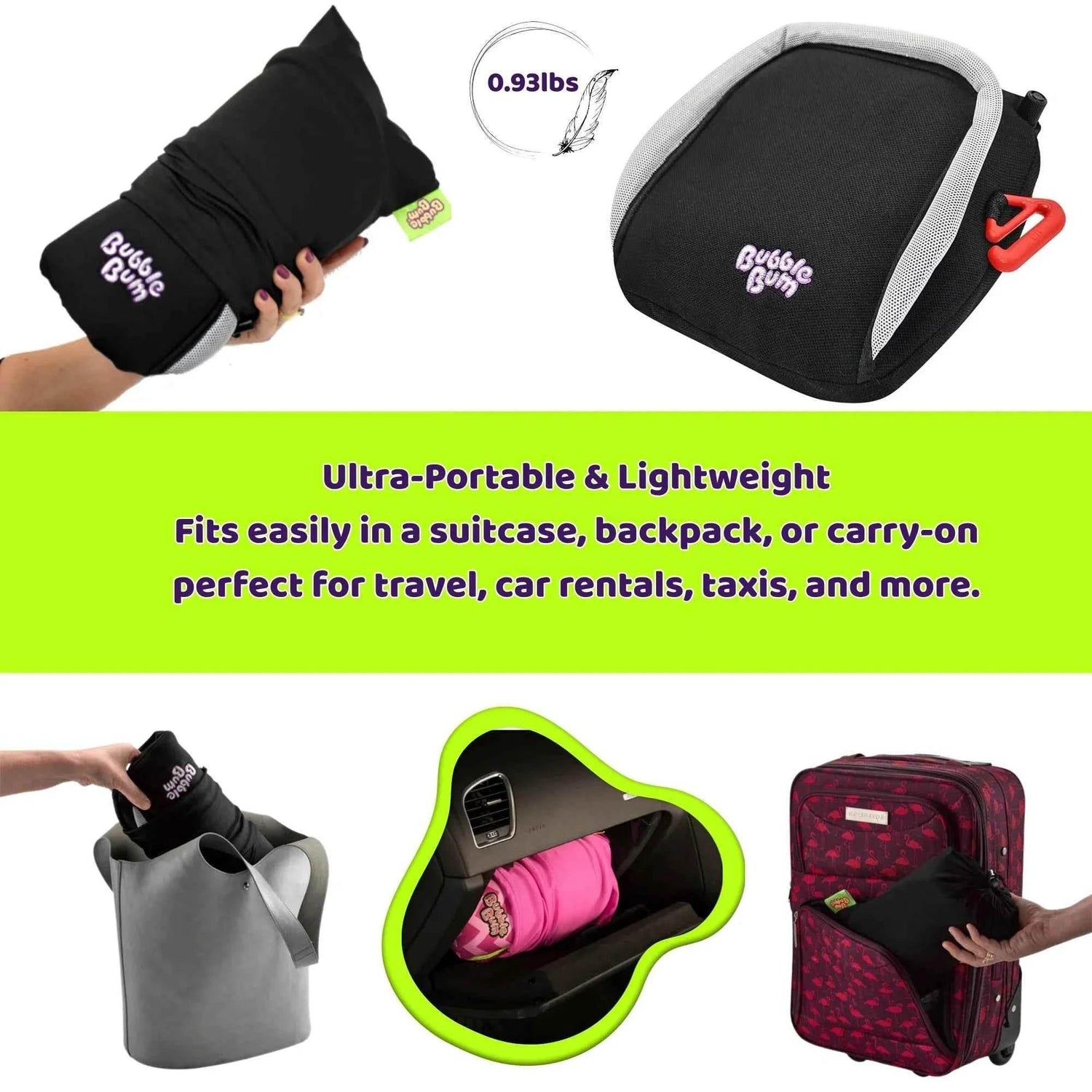 BubbleBum Inflatable Car Booster Seat - Travel Booster Seat - Black Style ✔️ by BubbleBum Booster Seats