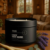 Cozy Tiny Home Candle Refill Candle Tin by Hidden Candles