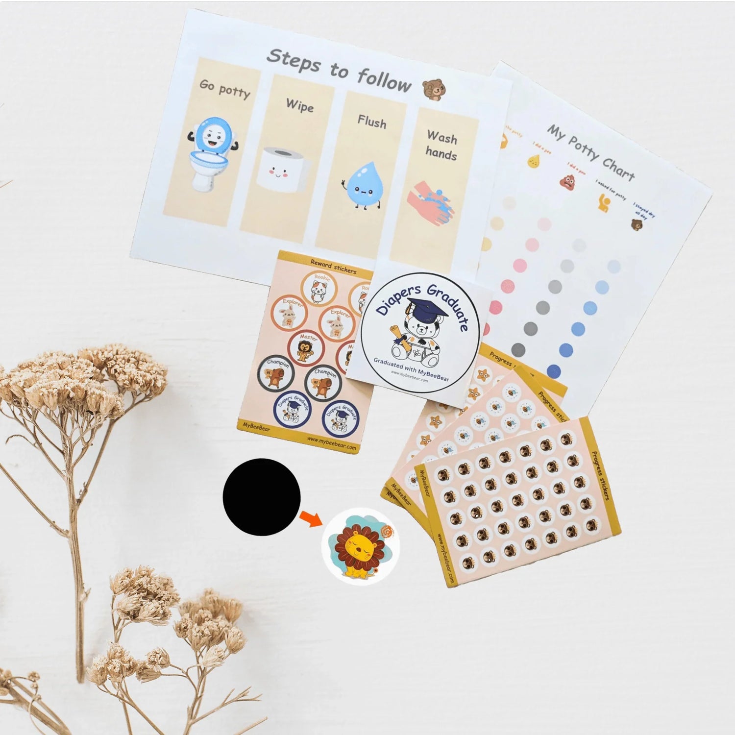 Potty Training Chart Kit Potty Training Chart Kit by MyBeeBear