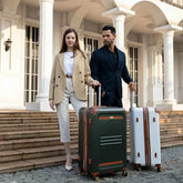 Vintage 3 Piece Expandable Retro Luggage Set Luggage Sets by Travellty
