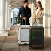 Vintage 3 Piece Expandable Retro Luggage Set Luggage Sets by Travellty