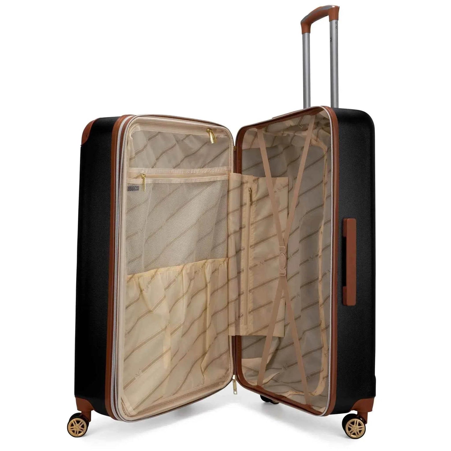 Vintage 3 Piece Expandable Retro Luggage Set Luggage Sets by Travellty