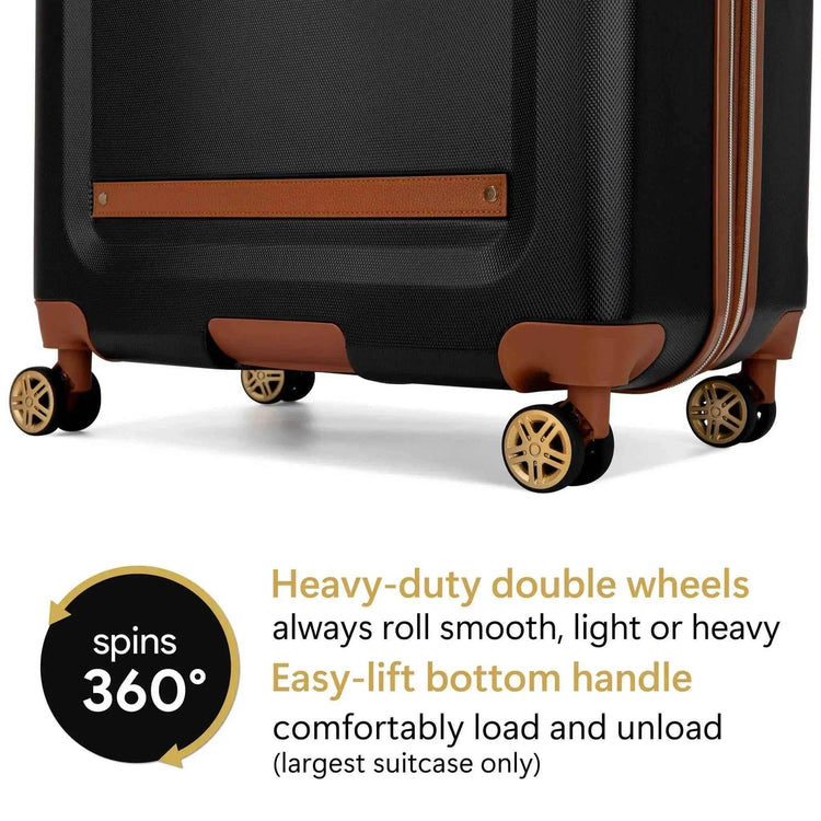 Vintage 3 Piece Expandable Retro Luggage Set Luggage Sets by Travellty