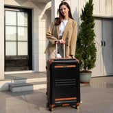 Vintage 3 Piece Expandable Retro Luggage Set Luggage Sets by Travellty