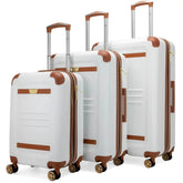 Vintage 3 Piece Expandable Retro Luggage Set Luggage Sets by Travellty