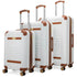 Vintage 3 Piece Expandable Retro Luggage Set Luggage Sets by Travellty
