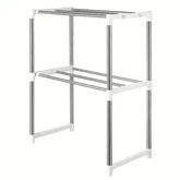 Adjustable Stainless Steel Microwave Oven Shelf Set Microwave Stand by Shop1103241131 Store