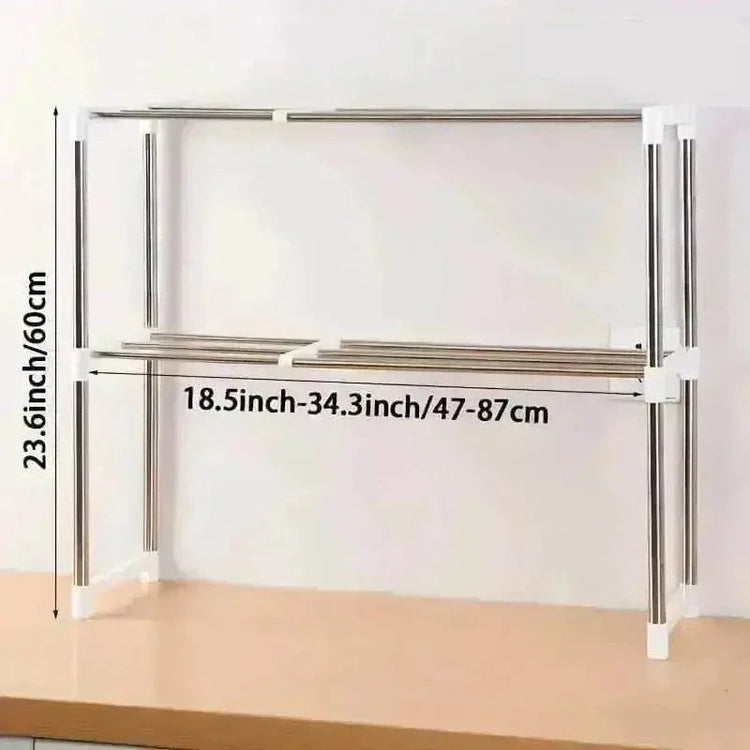 Adjustable Stainless Steel Microwave Oven Shelf Set Microwave Stand by Shop1103241131 Store