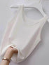 Plus Size Ribbed Knit Scoop Neck Tank Top women Attire by Trendsi