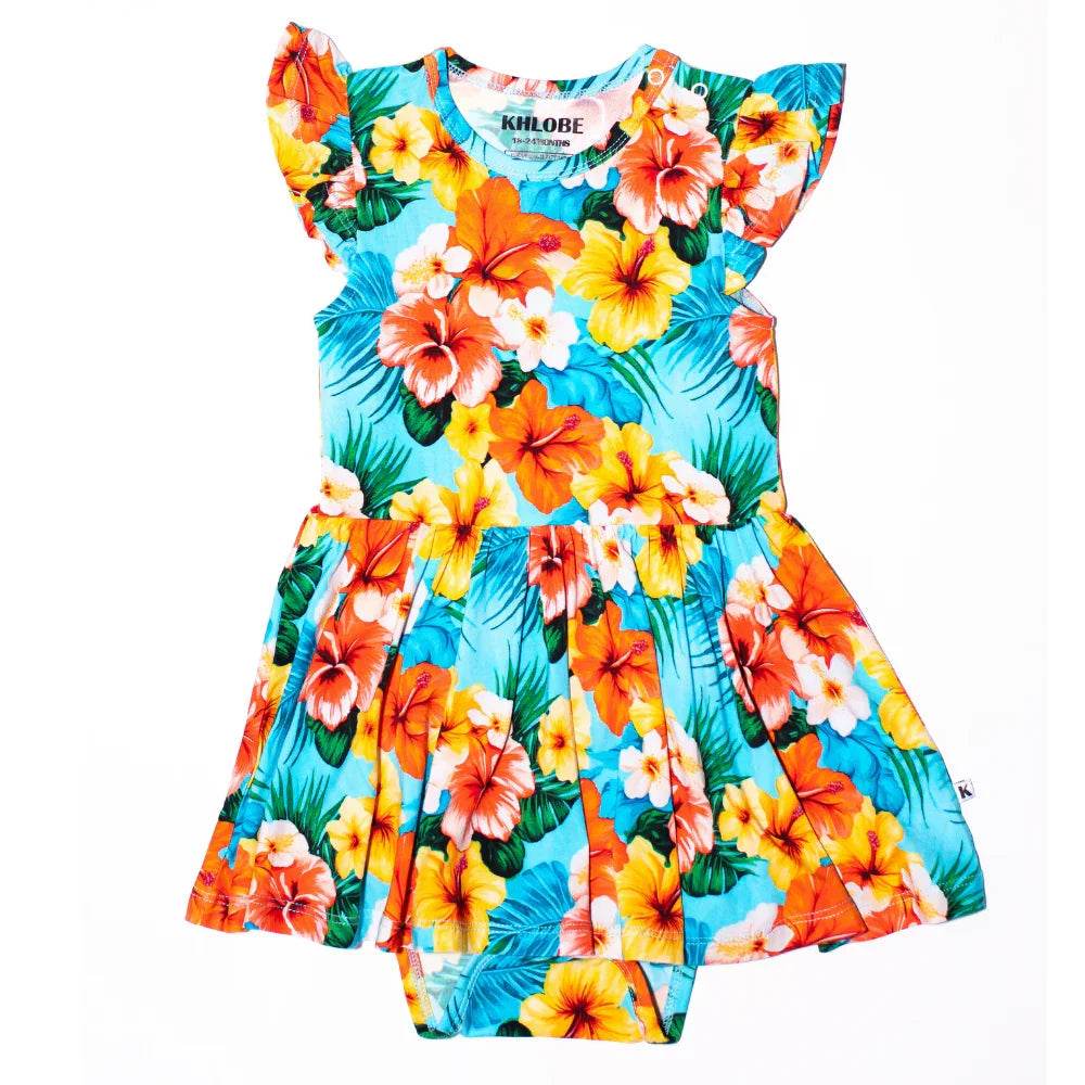 Ruffle Dress Short Sleeve Aloha by Khlobe